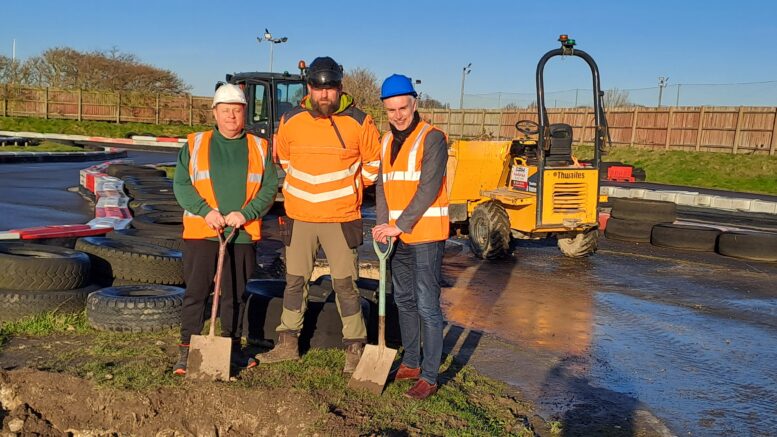 Hull Adventure Centre manager John Haines, High-Low Ropes Course Consulting Ltd CEO Ali Glendinning and Hull City Council's portfolio holder for regeneration and housing Cllr Paul Drake-Davis.